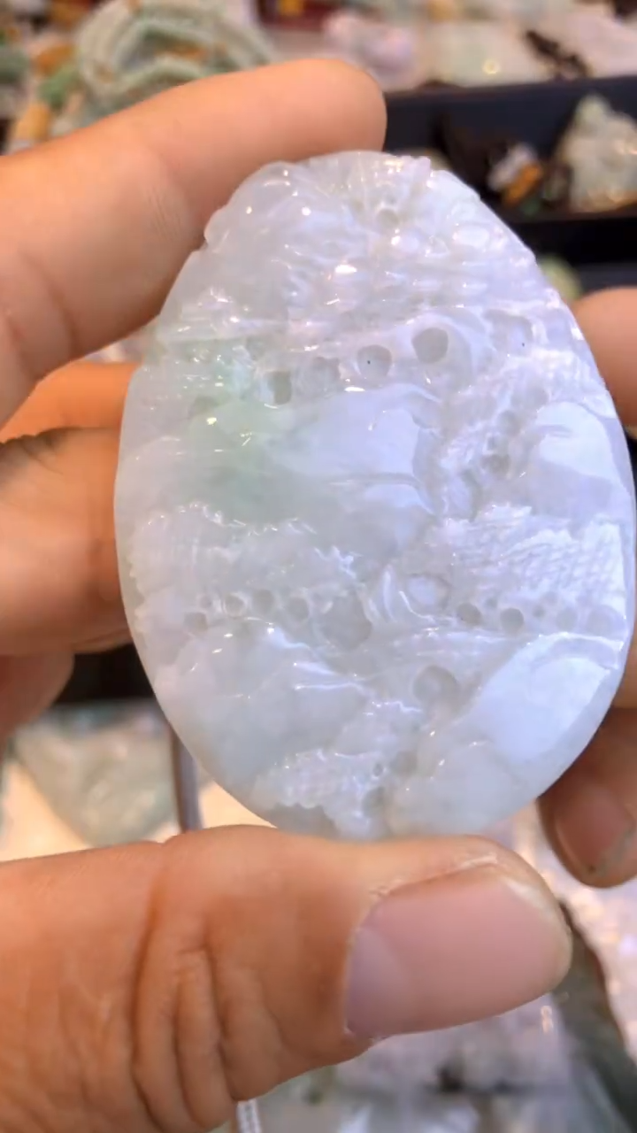 【闪购商品】翡翠未镶嵌吊坠(不含链)山水牌