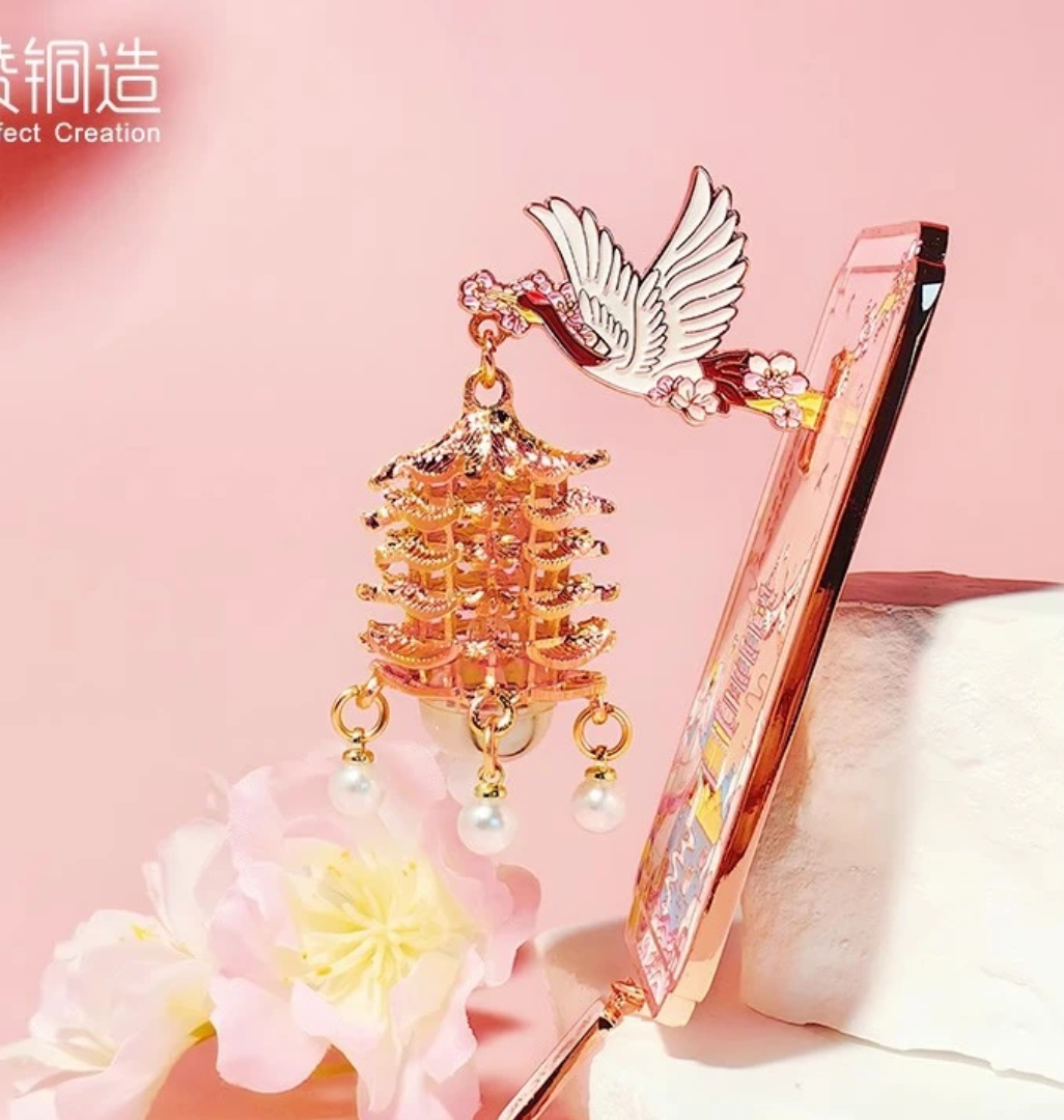 “宝藏文创”【官方正品】武汉黄鹤楼带灯冰箱贴樱花款黄鹤楼冰箱贴