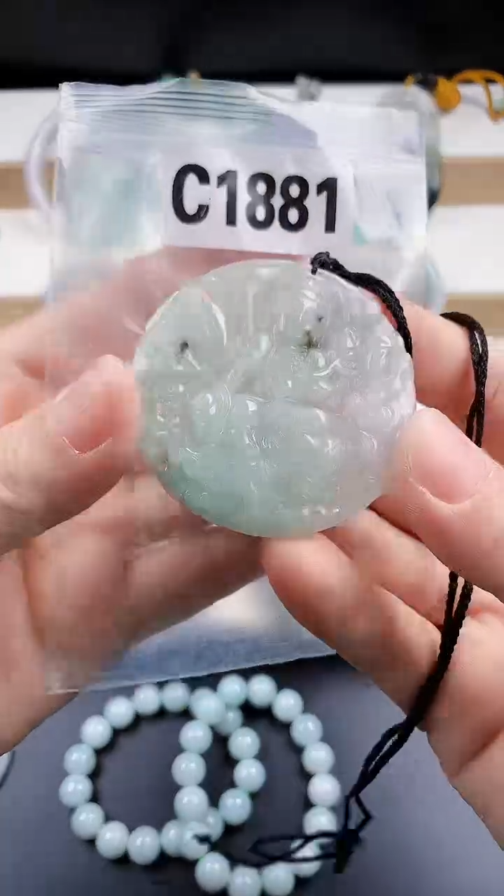 颈饰未镶嵌翡翠天然翡翠吊坠挂件