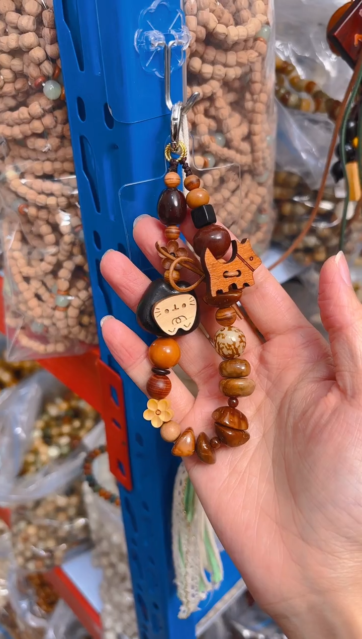 吊坠菩提根/象牙果新款手机链 钥匙扣