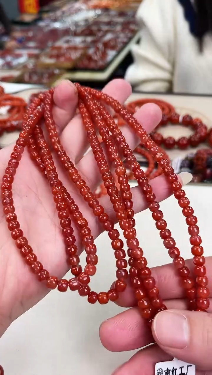 未镶嵌瓦西nxh老型多圈6+南红玛瑙（多样式发其一）