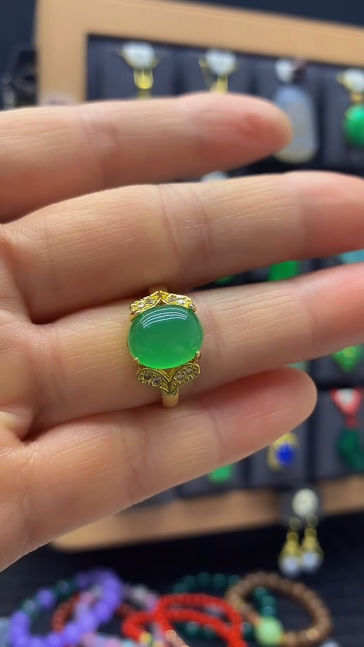 【闪购商品】玛瑙/玉髓戒指未镶嵌555