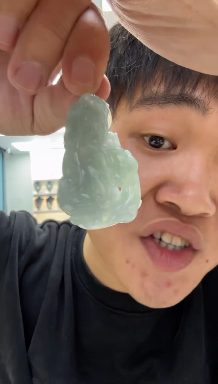 【闪购商品】翡翠颈饰未镶嵌天然翡翠A货孤品一件