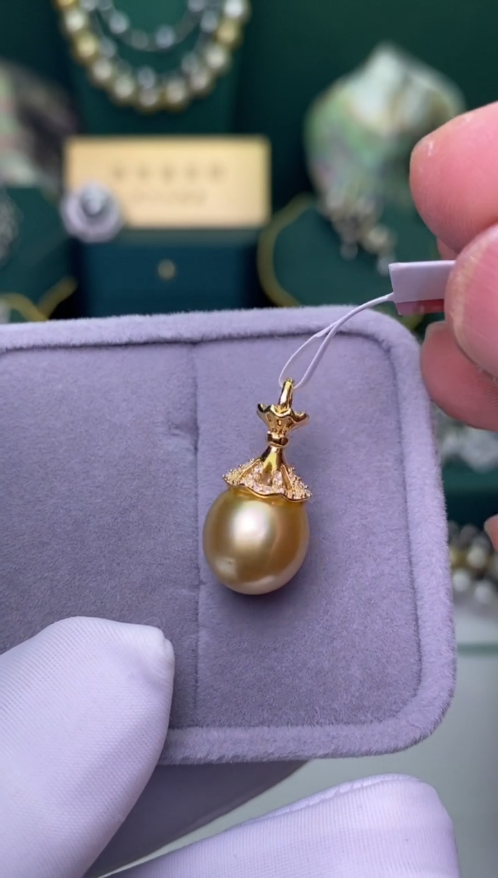 【闪购商品】海水珍珠颈饰银S925镶嵌11-12