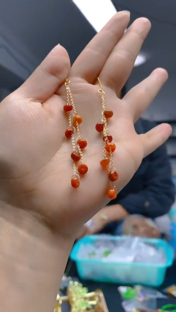 【闪购商品】翡翠耳饰合金0157翡翠耳线