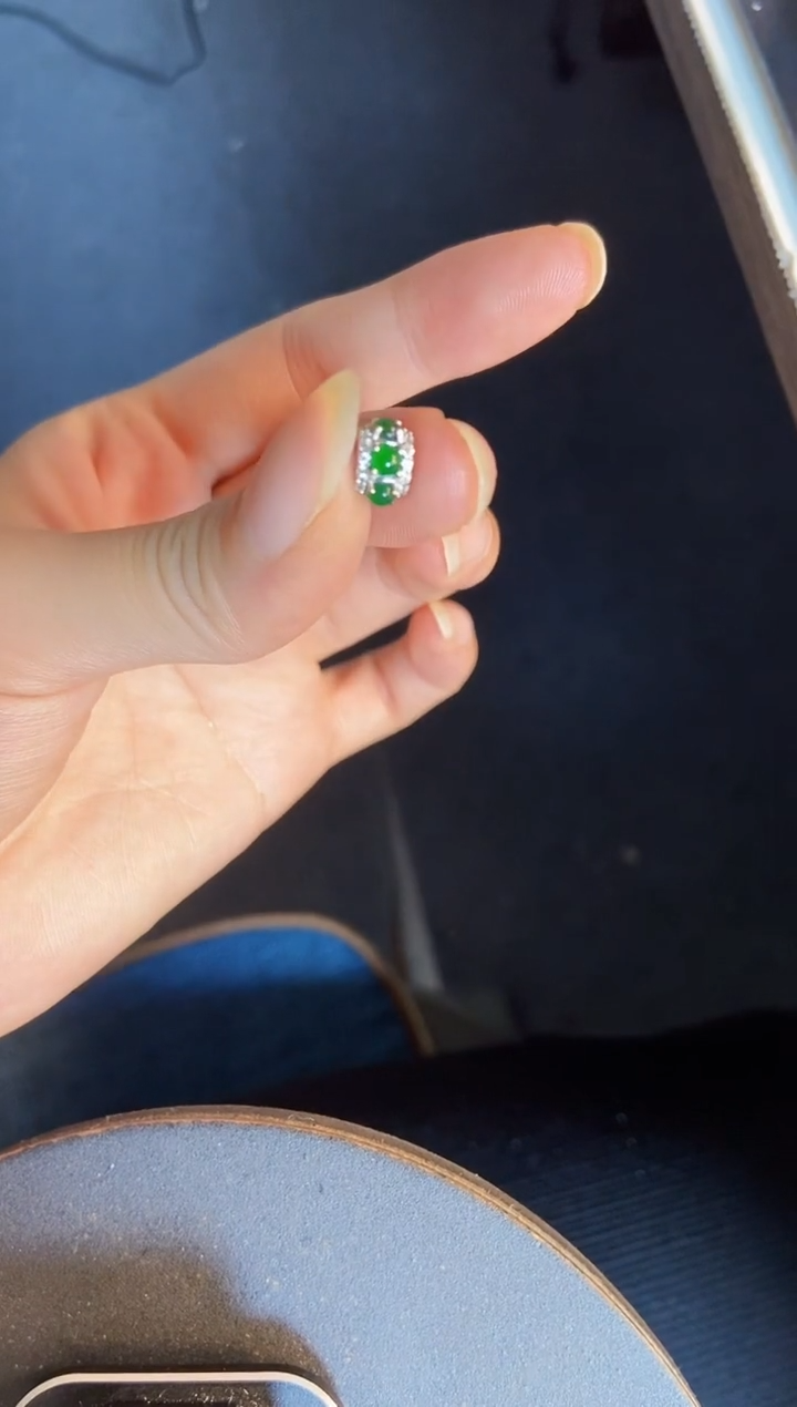 吊坠(不含链)银S925镶嵌翡翠1