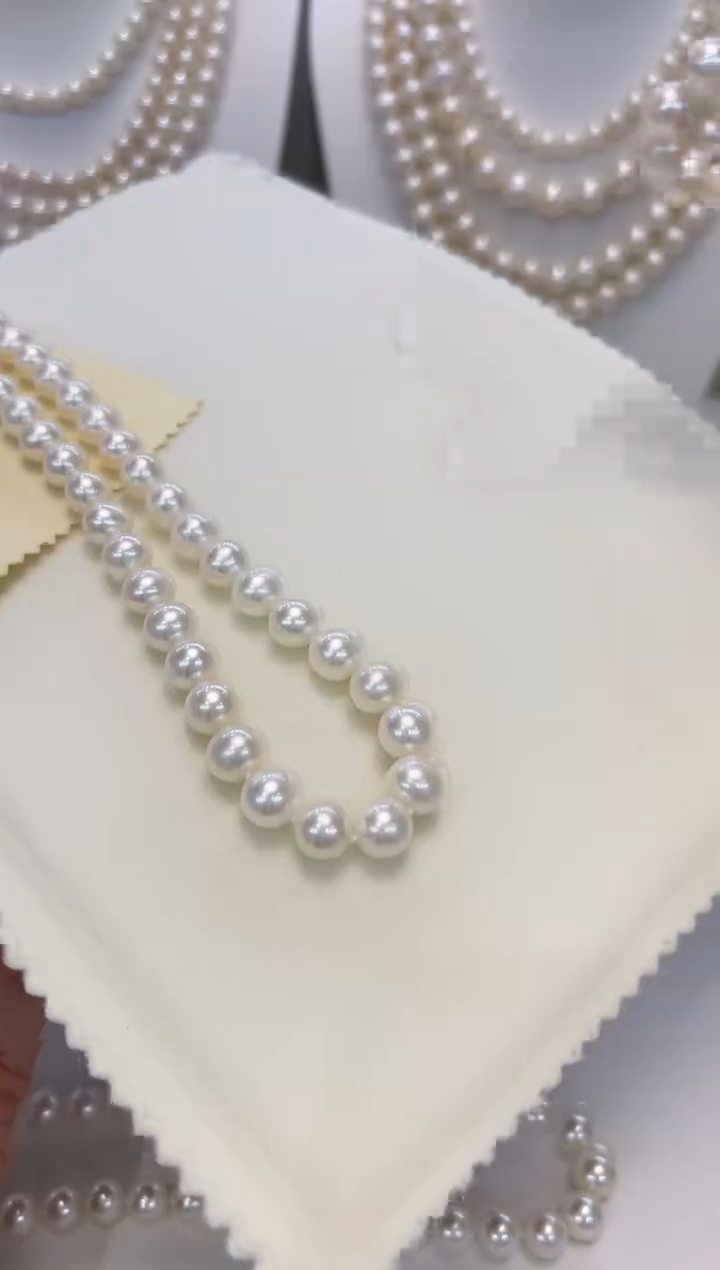 【闪购商品】淡水珍珠颈饰银S925镶嵌8.5-9.5MM