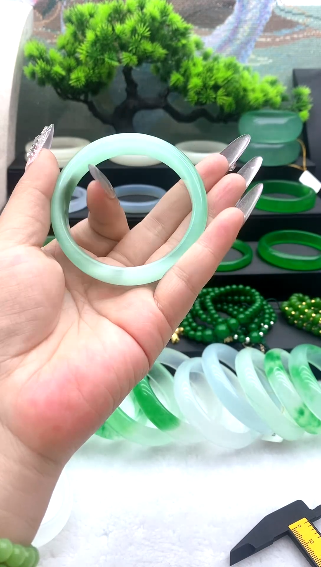 非金属珐琅猫眼54-55-56圈口均可带