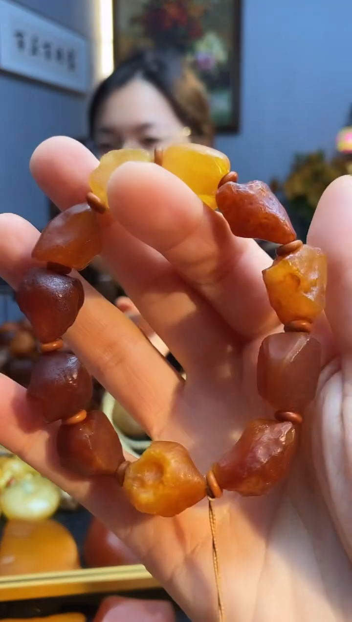 手串琥珀未镶嵌手串