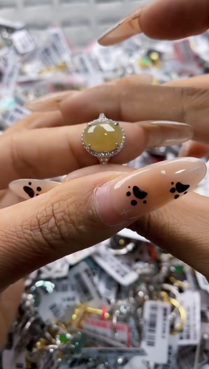翡翠戒指银S925镶嵌130000  6