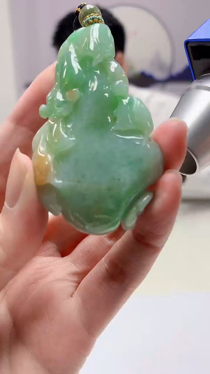 【闪购商品】定制翡翠未镶嵌5028zm-毛货挂件瓜37