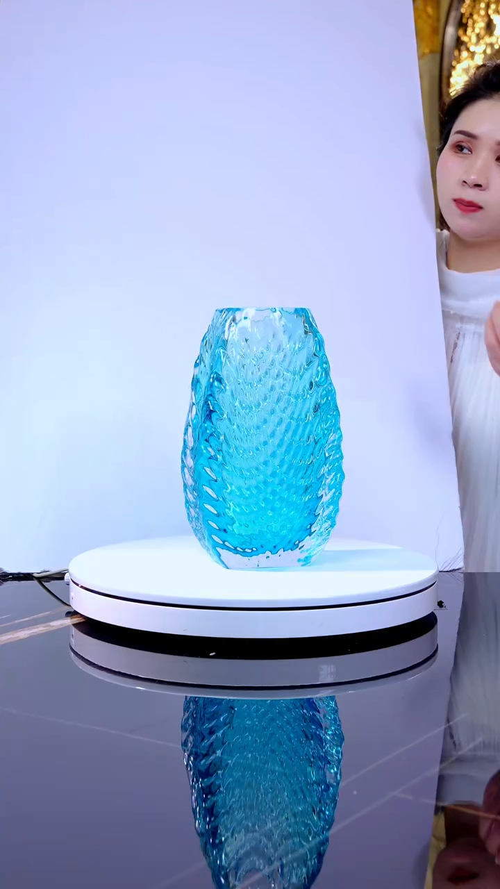 摆件琉璃AJ1010691蓝色花器