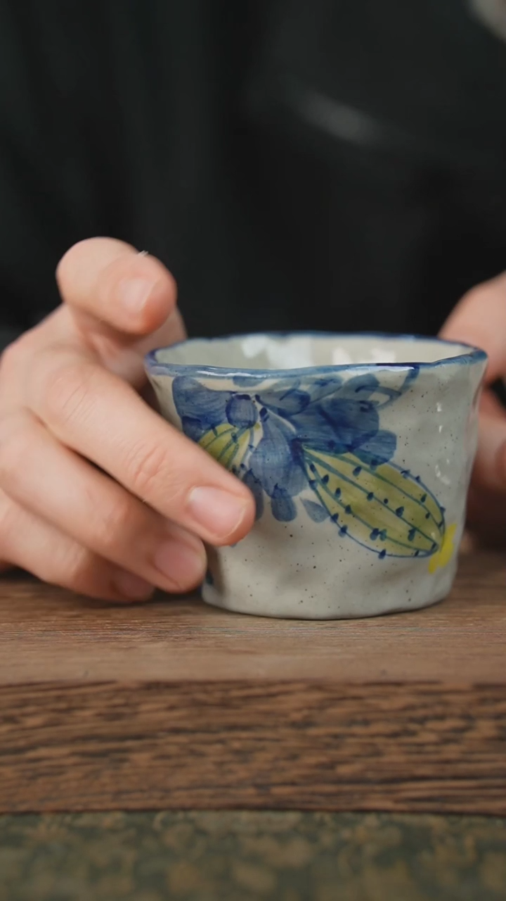【闪购商品】杯子泥垚手作 景德镇手工手绘器物