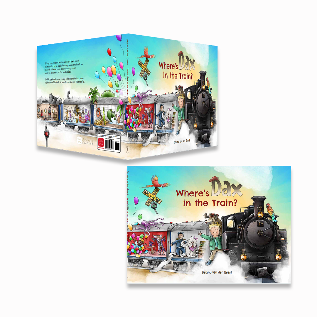 【Clavis】Where’s dax in the Train 原版英文儿童绘本