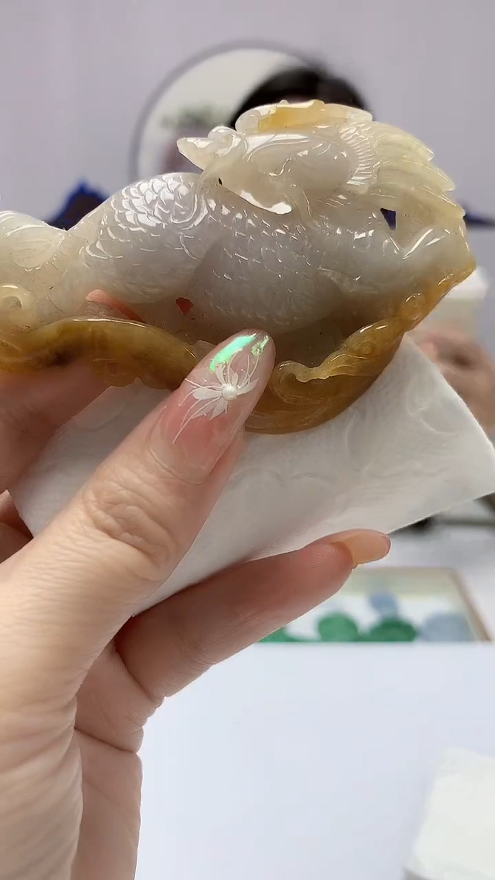 【闪购商品】定制翡翠未镶嵌0405DD-毛货挂件84