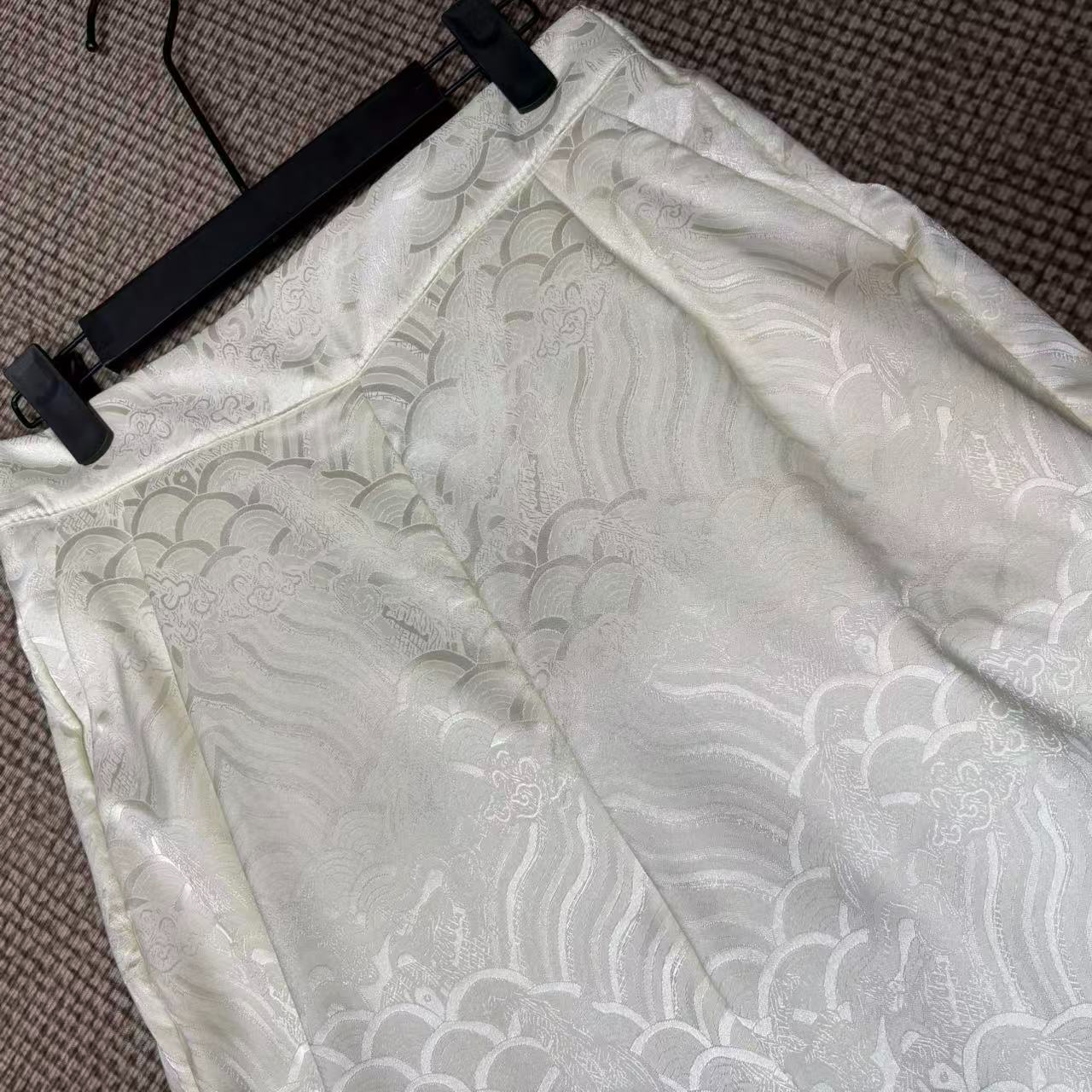 新中式国风山水纹休闲裤5579