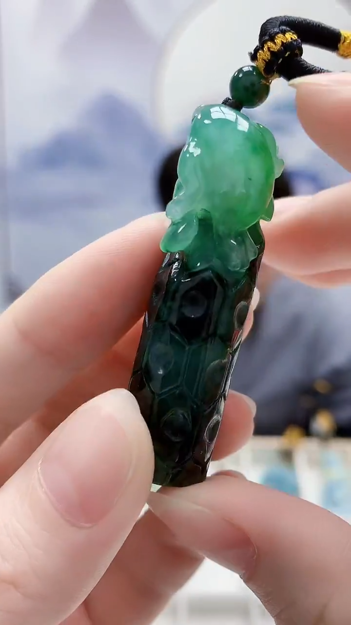 未镶嵌定制翡翠5060ry-毛货挂件36