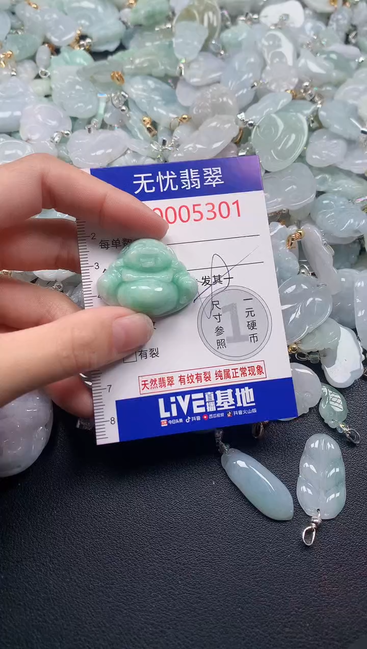 吊坠(不含链)未镶嵌翡翠5301