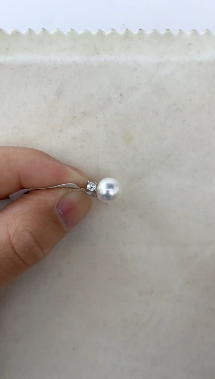 【闪购商品】海水珍珠颈饰银S925镶嵌吊坠
