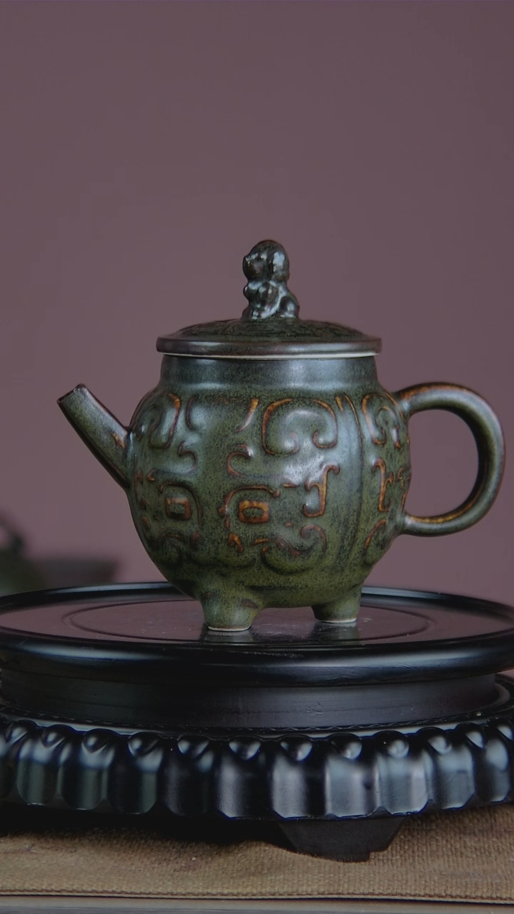 景韵堂仿清茶叶末釉