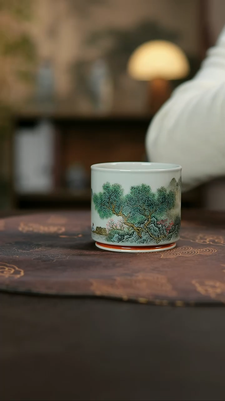 景德镇陶瓷杯碗柴烧多人