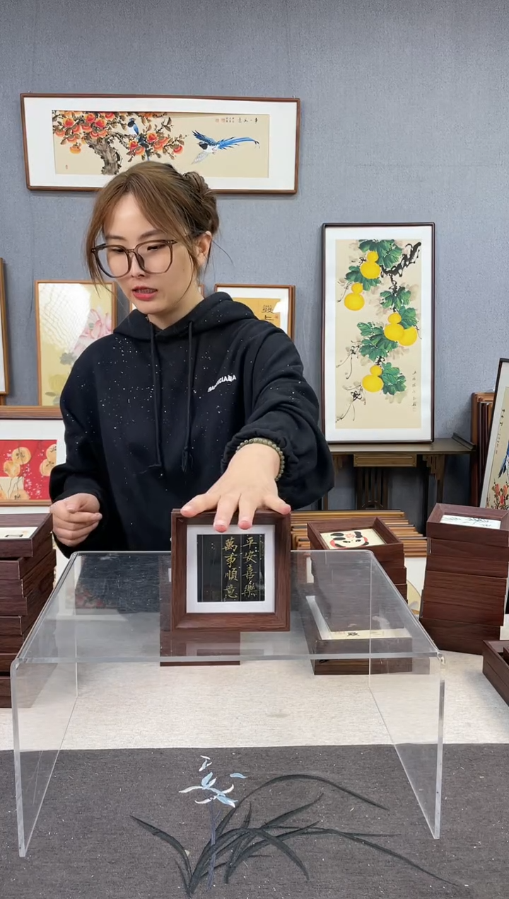 【闪购商品】国画5寸-小摆台作品-平安喜乐