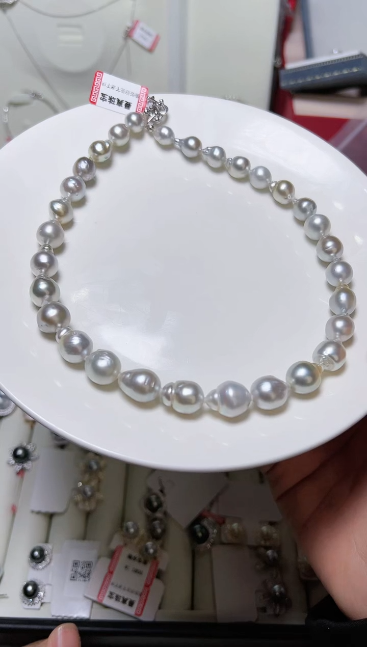 【闪购商品】海水珍珠颈饰银S925镶嵌567