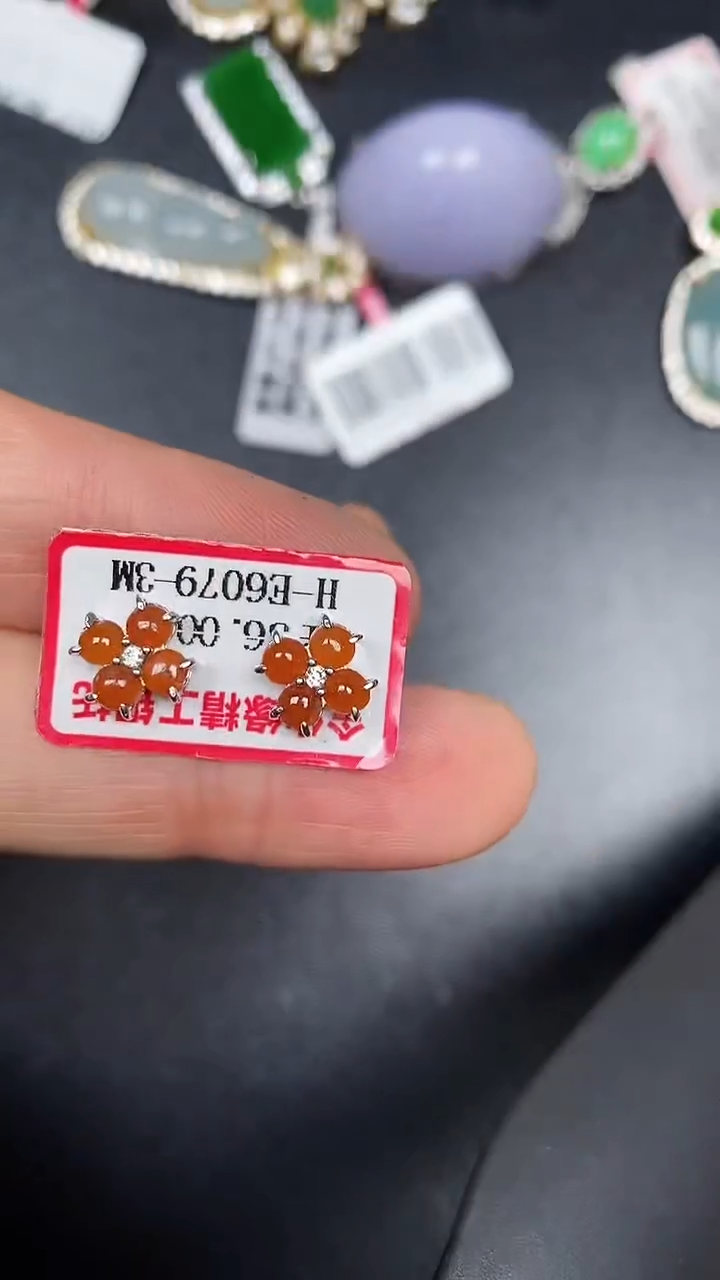 银S925镶嵌戒指翡翠3390