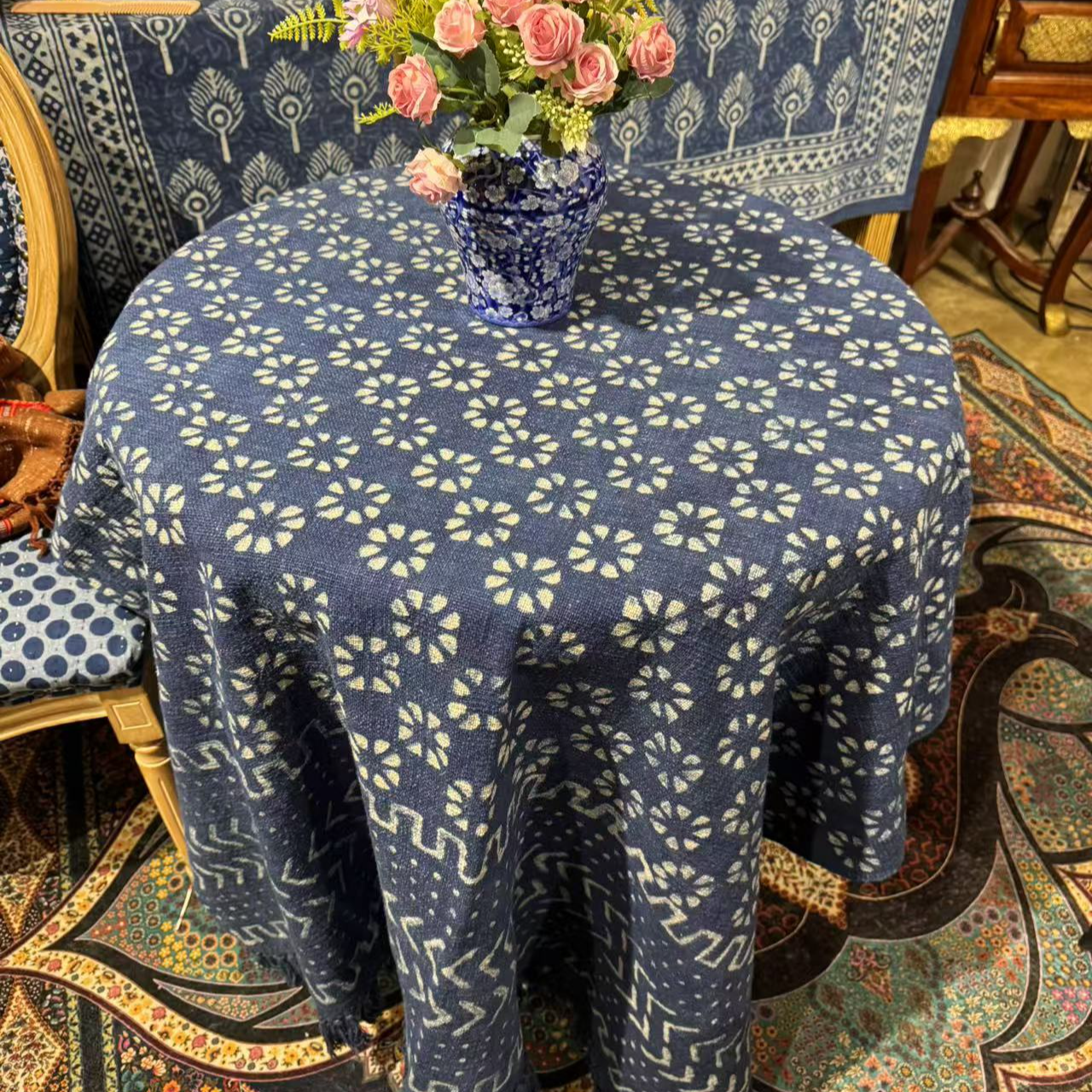 印度手工纯棉搭毯125*175