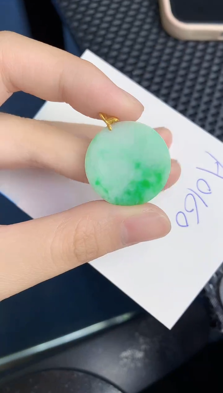 【闪购商品】翡翠颈饰18K金镶嵌000000000