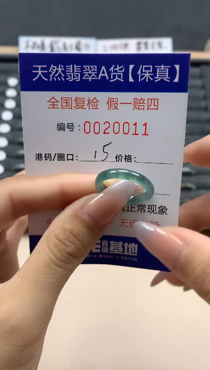 【闪购商品】翡翠戒指未镶嵌天然20011