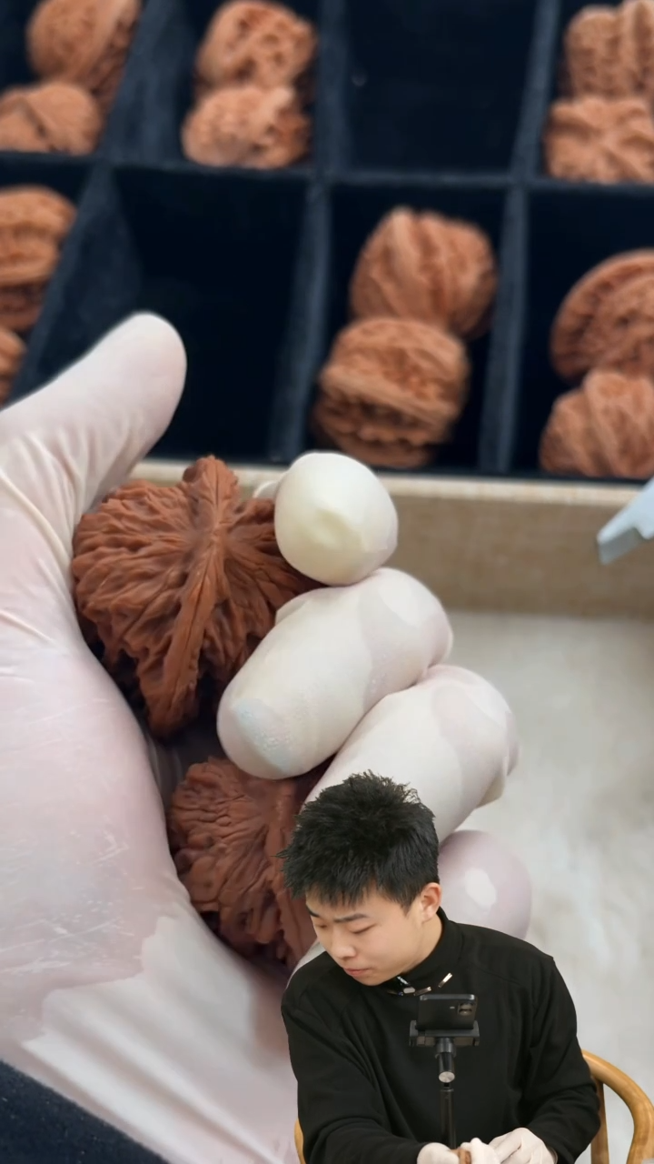 把件文玩核桃019（45）四座楼文玩核桃