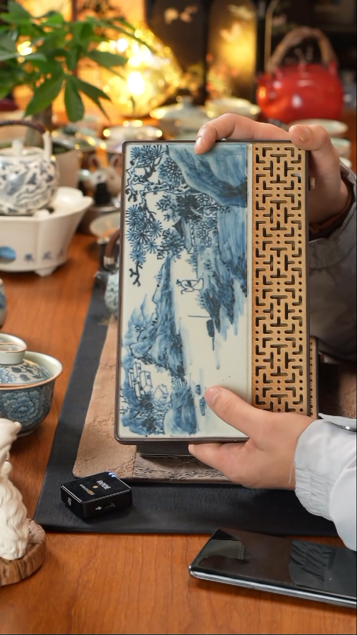 【闪购商品】朴云山水壶承朴云山水壶承