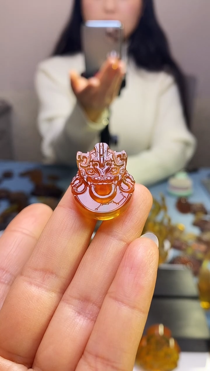 【闪购商品】琥珀颈饰未镶嵌SN1-102（北斗七星）手机挂