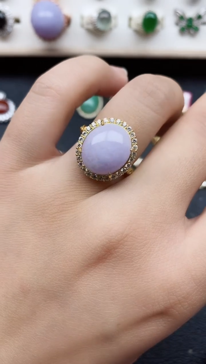 【闪购商品】翡翠戒指银S925镶嵌111111