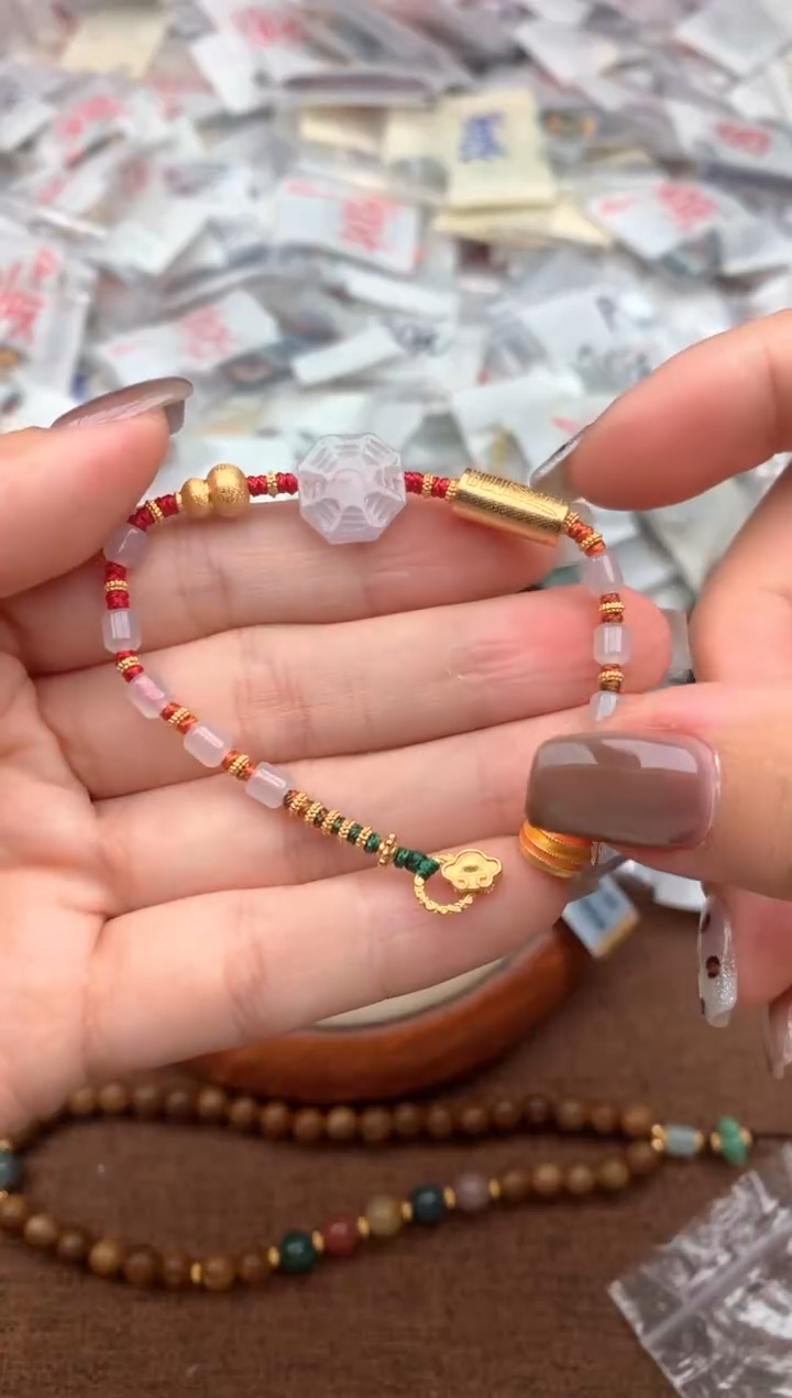 银S925镶嵌挂件翡翠—14圈