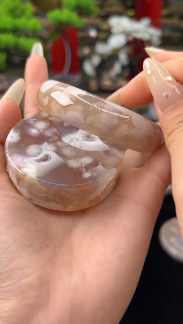 【闪购商品】石英质玉手镯未镶嵌61圈口（赠送镯心）21496