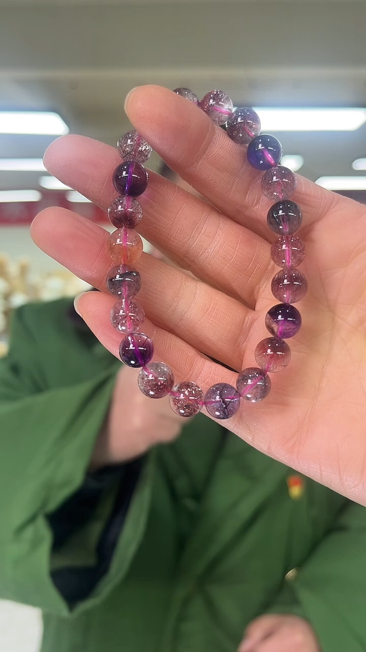 【闪购商品】水晶手链未镶嵌天然超七手串多样性发一9.2mm