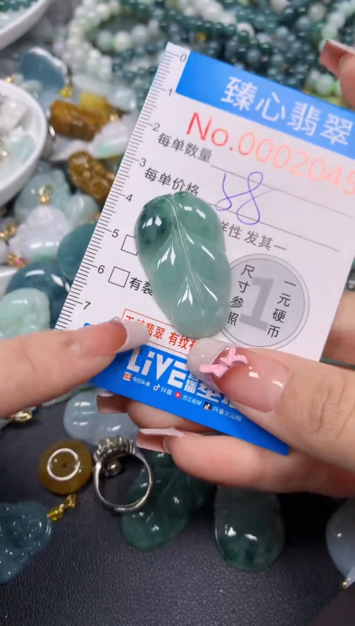 【闪购商品】翡翠颈饰未镶嵌含绳0002045