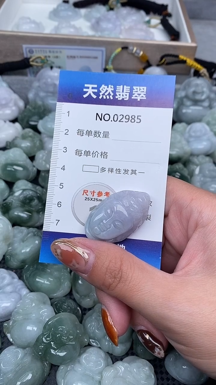 颈饰未镶嵌翡翠纯天然A货翡翠2985