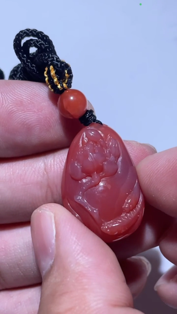 【闪购商品】玛瑙/玉髓一品青莲未镶嵌1813-143