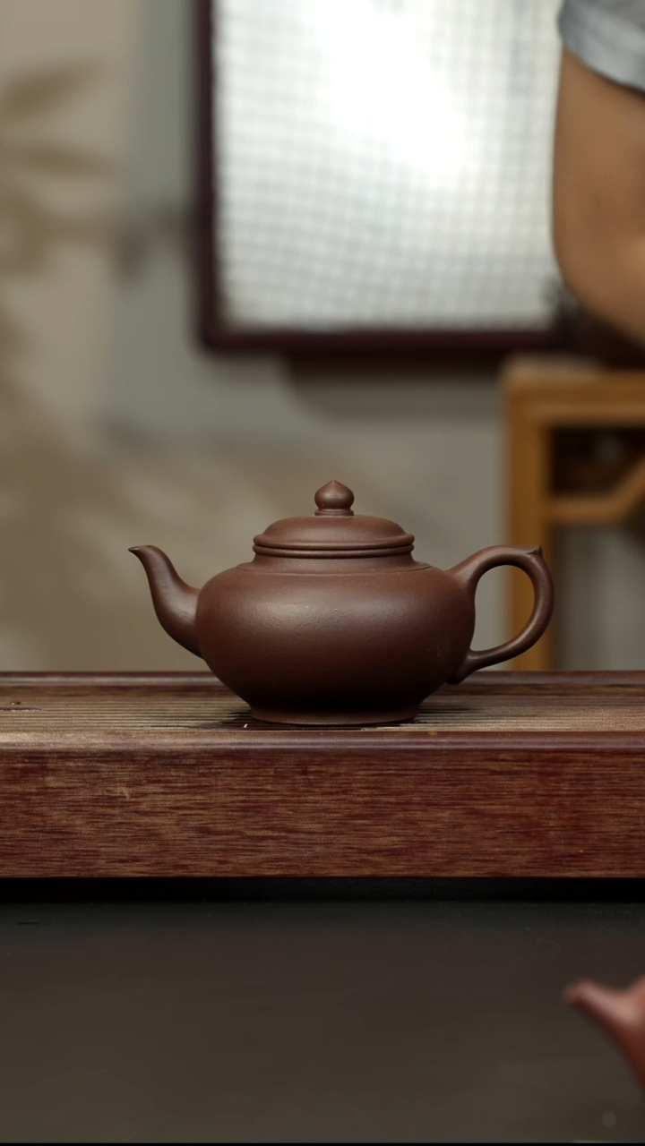 紫砂茶壶老紫泥笑樱