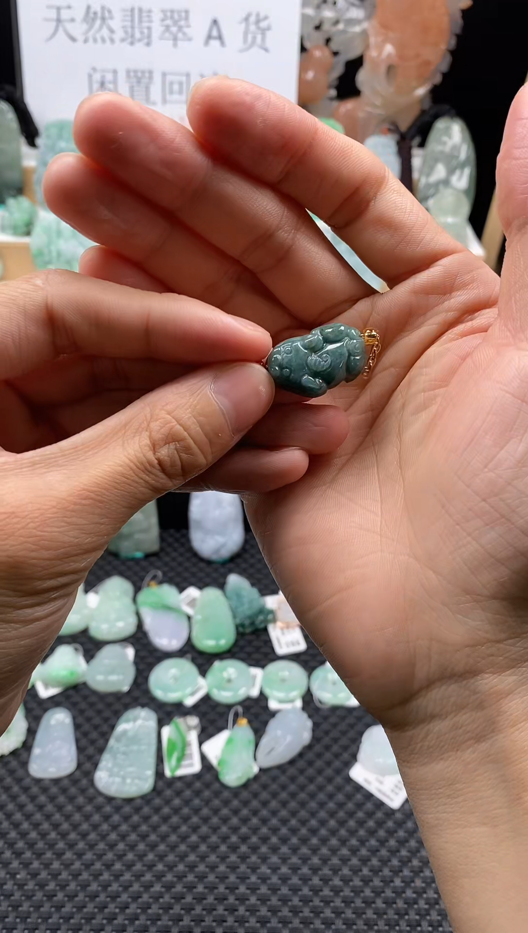 【闪购商品】翡翠颈饰未镶嵌88貔貅