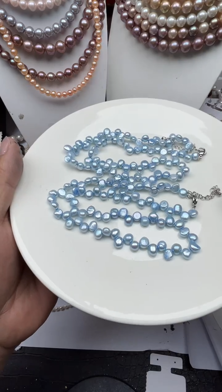 淡水珍珠未镶嵌颈饰1