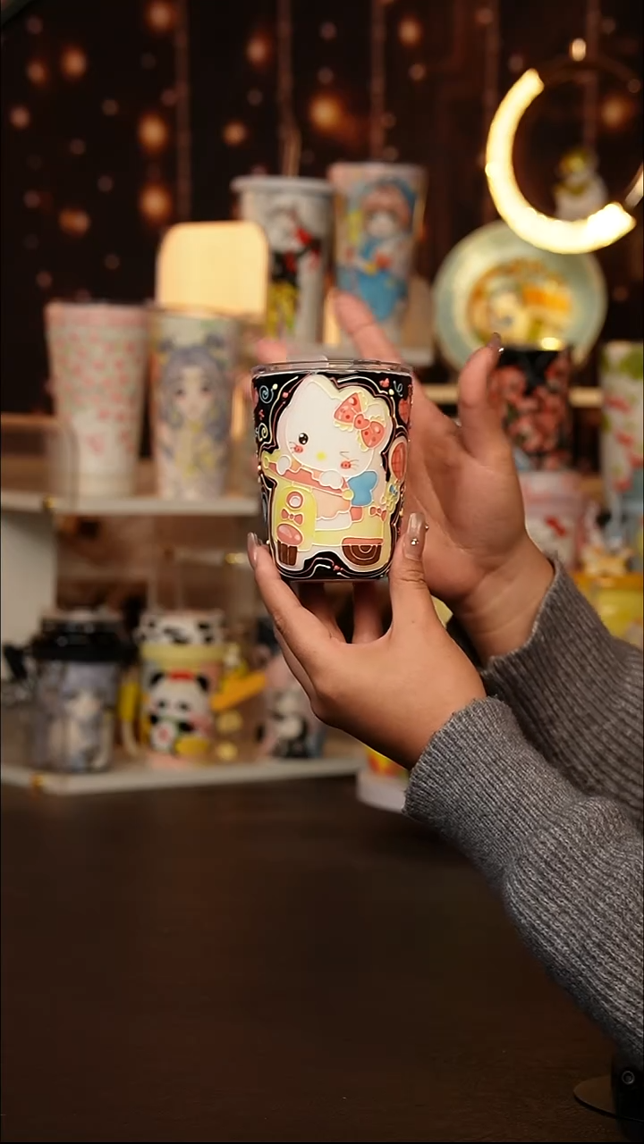 （玉泥）景德镇手工手绘文创陶瓷杯