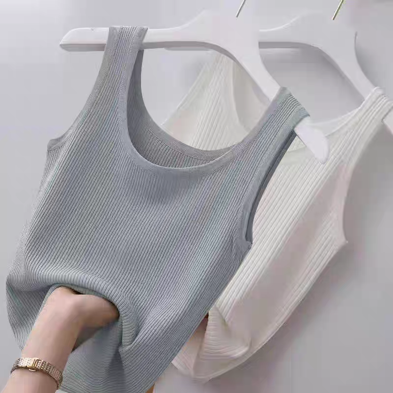 （直播链接5.99-9.99）显瘦大码针织百搭女士夏季