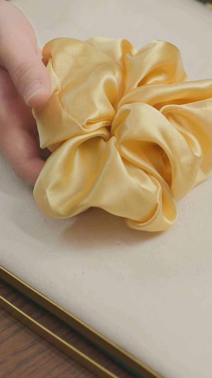 刺绣湘传礼桑蚕丝发圈