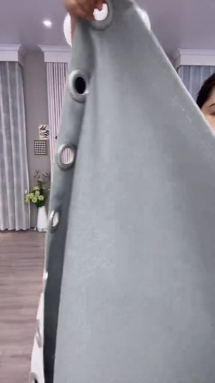 布闪电购商品7  特价5定制2.7默认打孔（中）竹节棉麻灰