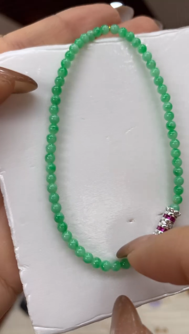 未镶嵌手串翡翠手串