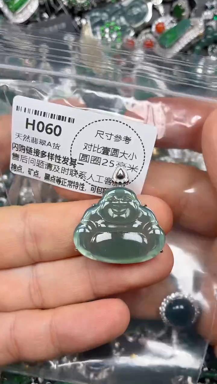 颈饰未镶嵌翡翠H060吊坠